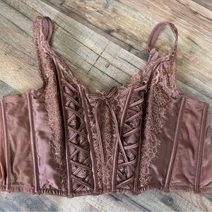 Victoria's Secret Very Sexy Unlined Corset Top in Caramel Kiss